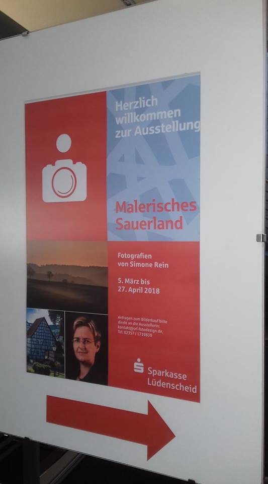 Plakat Sparkasse Lüdenscheid Bilderausstellung